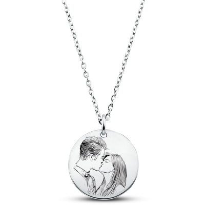 Personalised Picture-to-Drawing Necklace