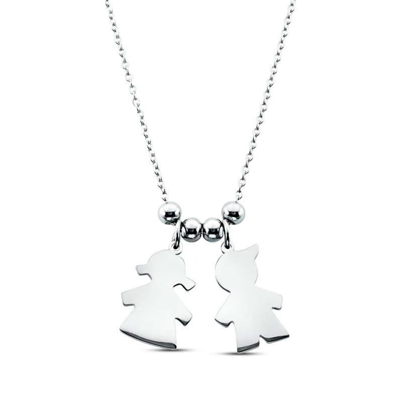 PersonalisedChildren Necklace - Silver - 60