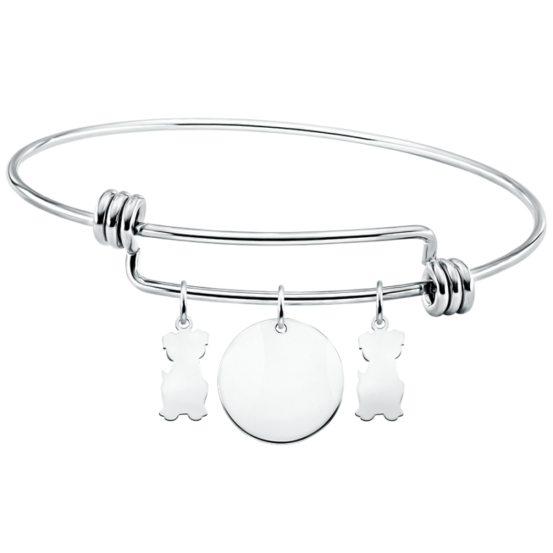 Personligt hunde armbånd - Silver - 60